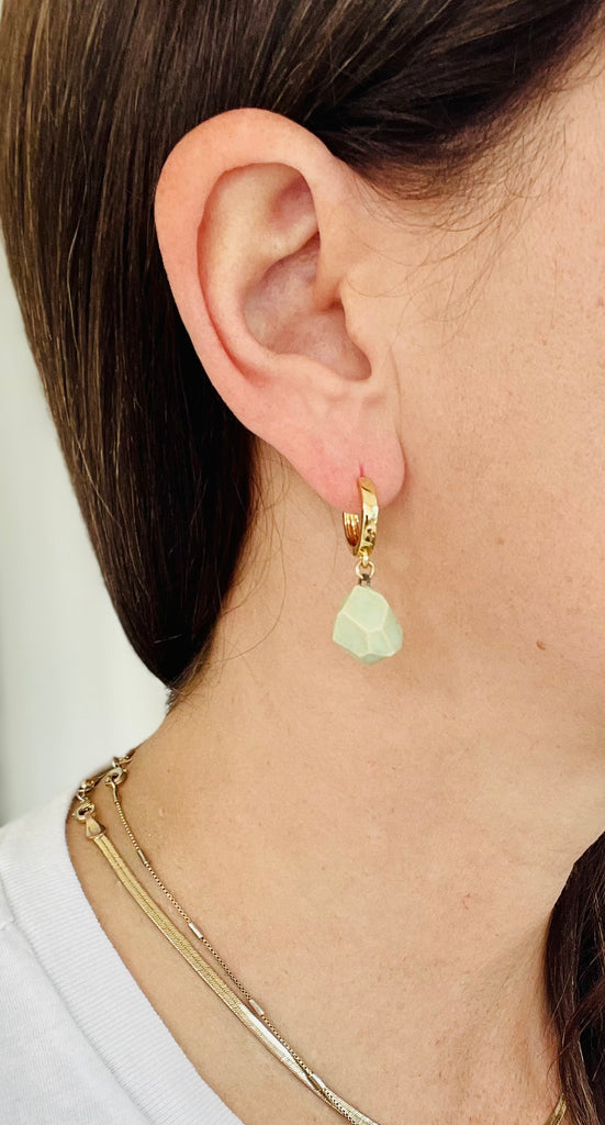 Winter Green Geodes on Small Hoops